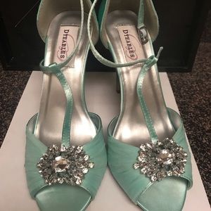 Tiffany Blue T-Strap Heels